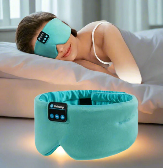 Masque de Sommeil Sans Fil avec Musique Stéréo - Confort et Détente Instantanée